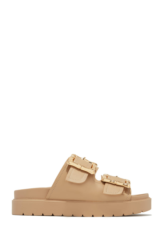 Load image into Gallery viewer, Arani Chunky Slip On Sandals - Nude
