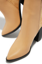 Load image into Gallery viewer, Triumph Block Heel Ankle Boots - Nude

