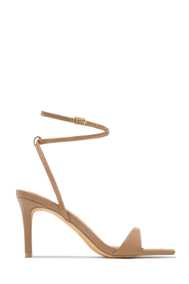 Load image into Gallery viewer, Viana Ankle Strap Mid Heels - Nude
