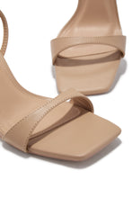 Load image into Gallery viewer, Viana Ankle Strap Mid Heels - Nude
