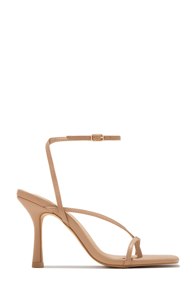Eren Ankle Strap Heels - Nude