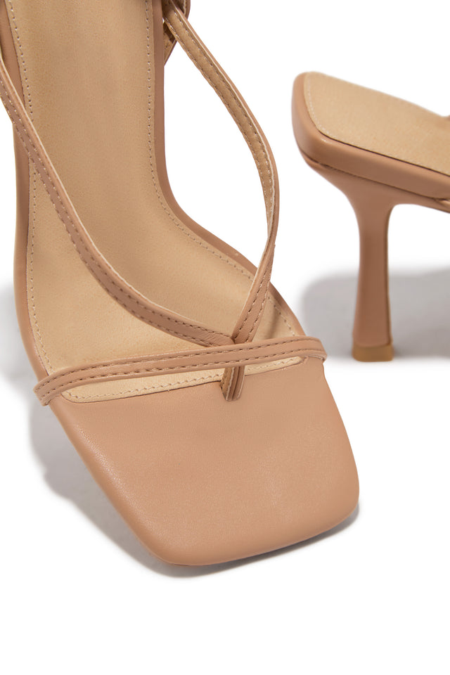 Eren Ankle Strap Heels - Nude
