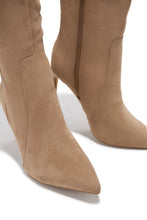 Load image into Gallery viewer, Daniella Below The Knee Heel Boots - Nude
