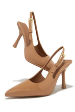 Load image into Gallery viewer, Caroline Slingback Pumps - Nude
