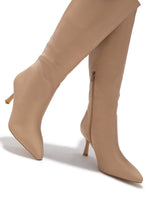 Load image into Gallery viewer, Jaylin Mid Heel Boots - Nude
