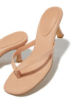 Load image into Gallery viewer, Tania Single Sole Mule Heels - Nude
