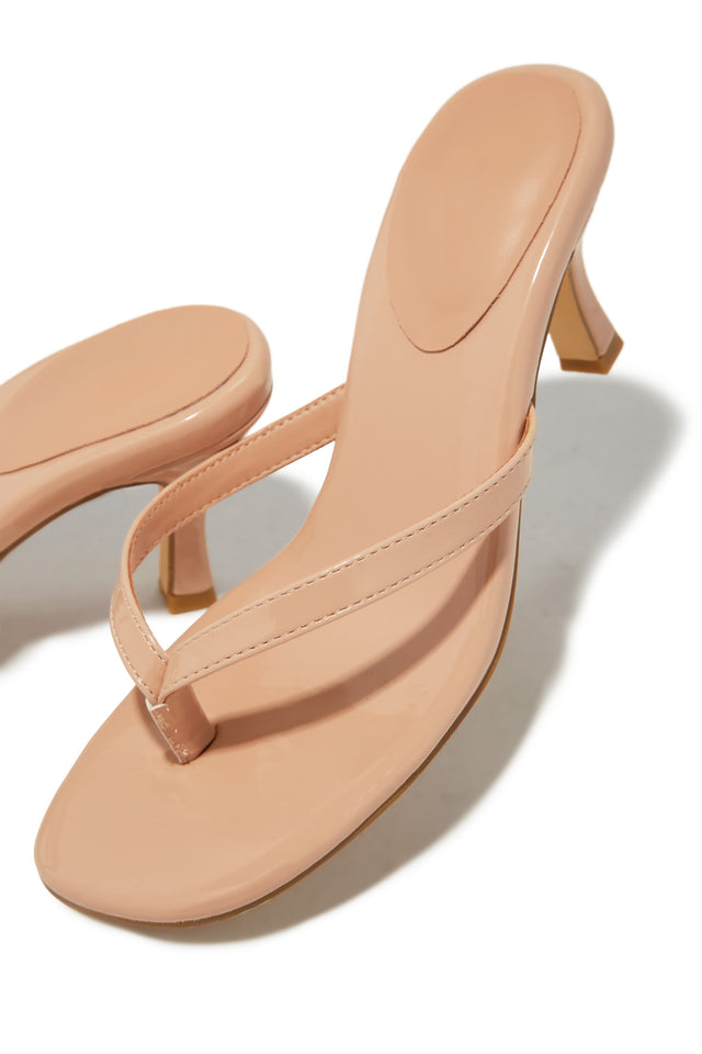 Load image into Gallery viewer, Tania Single Sole Mule Heels - Nude
