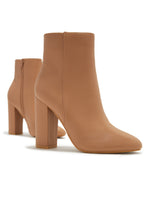 Load image into Gallery viewer, Shein Moment Block Heel Ankle Boots - Nude
