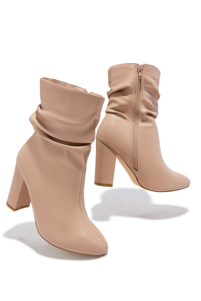 Load image into Gallery viewer, Sharon Block Heel Ankle Boot - Nude
