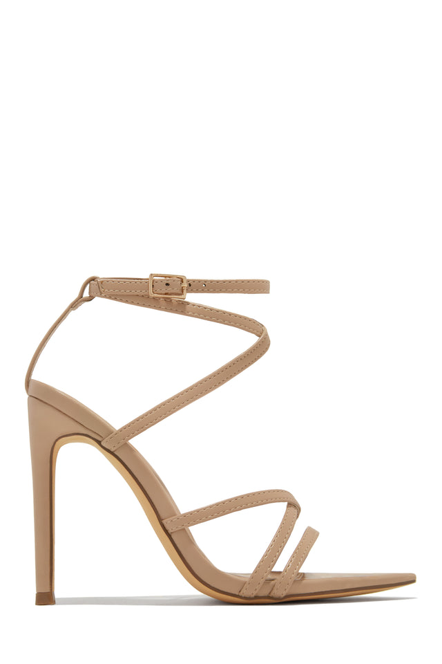 Load image into Gallery viewer, Gossip Girl Strappy High Heels - Nude
