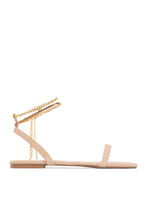 Load image into Gallery viewer, Perfect Affair Gold Chain Sandals - Nude
