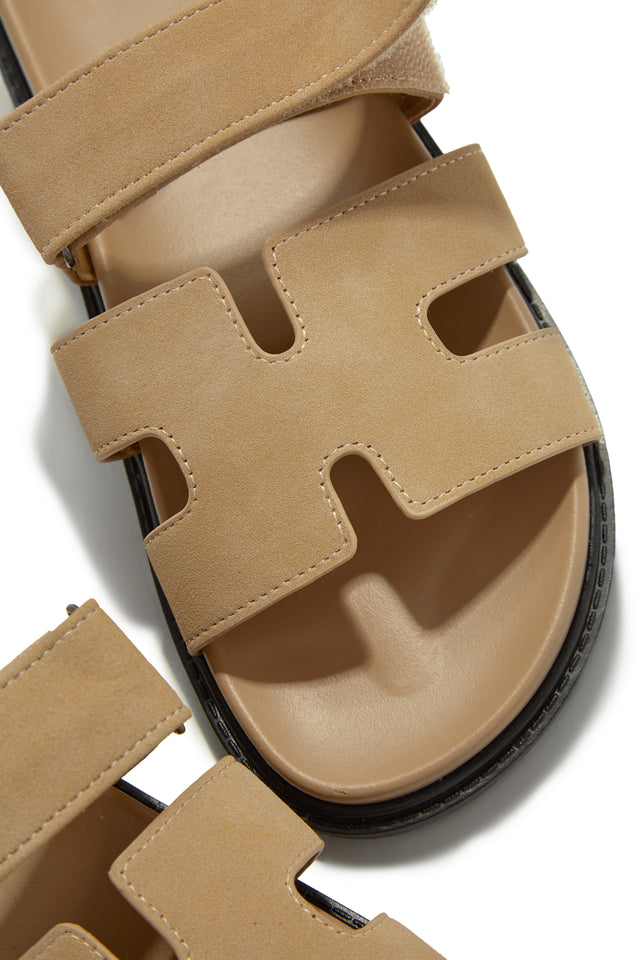 Load image into Gallery viewer, Nude Slip On Sandals
