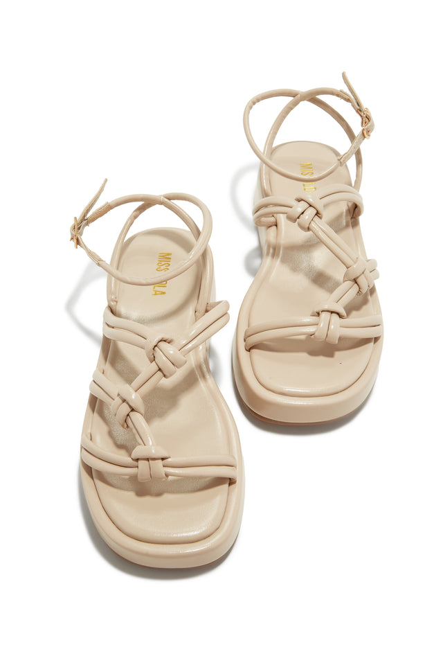 Load image into Gallery viewer, Cream Platform Sandals
