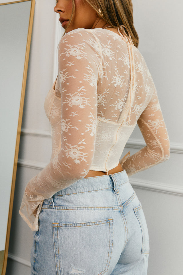 Load image into Gallery viewer, Long Sleeve Lace Top
