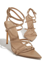 Load image into Gallery viewer, Gossip Girl Strappy High Heels - Nude
