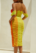 Load image into Gallery viewer, Yellow Ruched Dress
