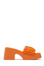 Load image into Gallery viewer, Bright Orange Sandals
