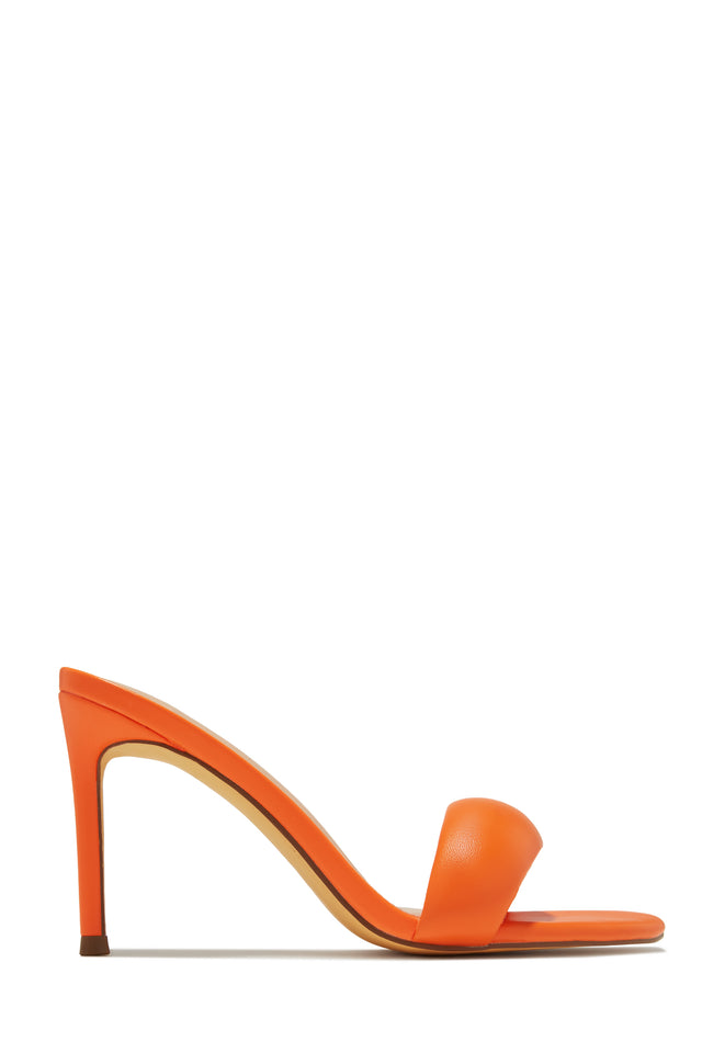 Load image into Gallery viewer, Alisha Mid Heel Mules - Orange
