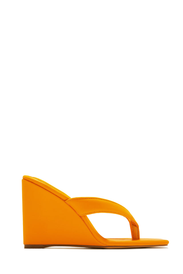 Load image into Gallery viewer, Alena Wedge Heel Mules - Orange
