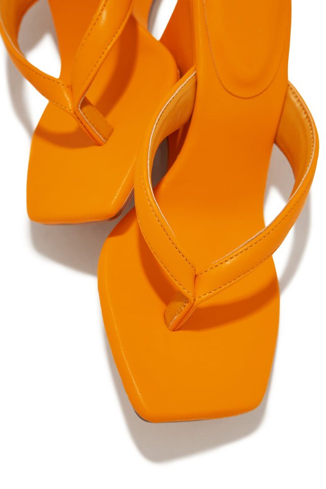 Load image into Gallery viewer, Alena Wedge Heel Mules - Orange
