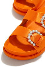 Load image into Gallery viewer, Satin Orange Sandals
