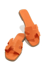 Load image into Gallery viewer, Orange Slip On Sandals
