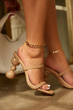 Load image into Gallery viewer, Nude Slip On Heel Mules

