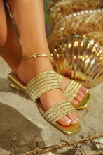 Load image into Gallery viewer, Paradise Found Slip On Sandals - Gold
