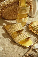 Load image into Gallery viewer, Paradise Found Slip On Sandals - Gold
