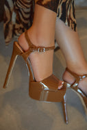 Paulina Platform High Heels - Tan