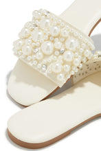Load image into Gallery viewer, Lexia Slip On Faux Pearl Sandals - Ivory
