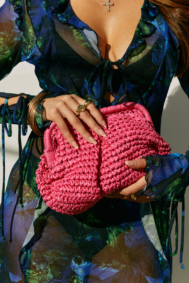 Load image into Gallery viewer, Pink Resort Clutch
