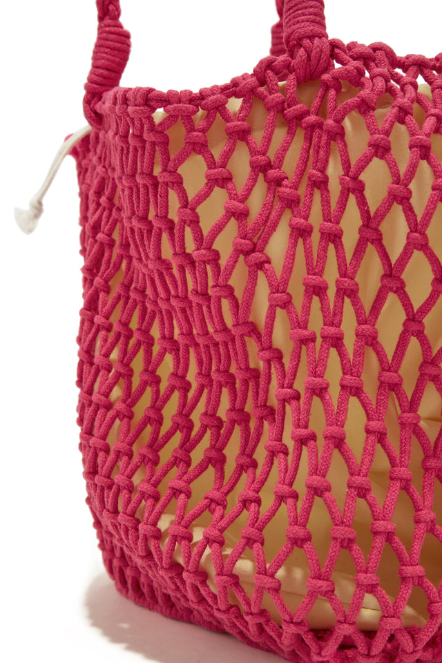 Load image into Gallery viewer, Summer Pink Crochet Bag
