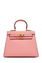 Load image into Gallery viewer, Pink Top Handle Embossed Handbag
