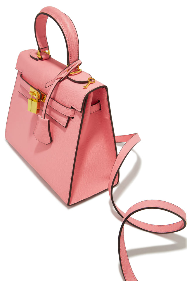 Load image into Gallery viewer, Bubble Gum Pink Top Handle Bag
