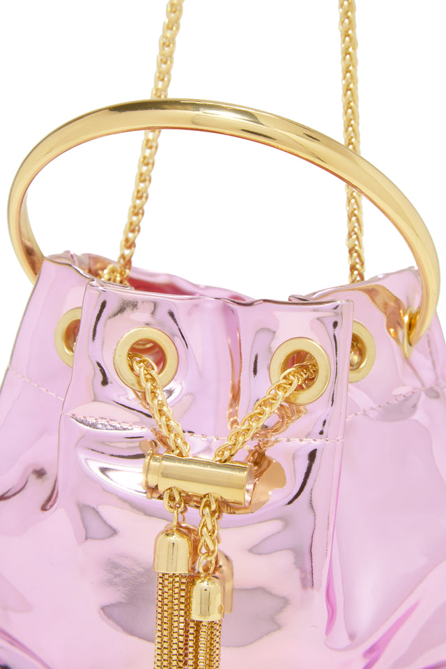 Load image into Gallery viewer, Pink Metallic Crossbody Handbag
