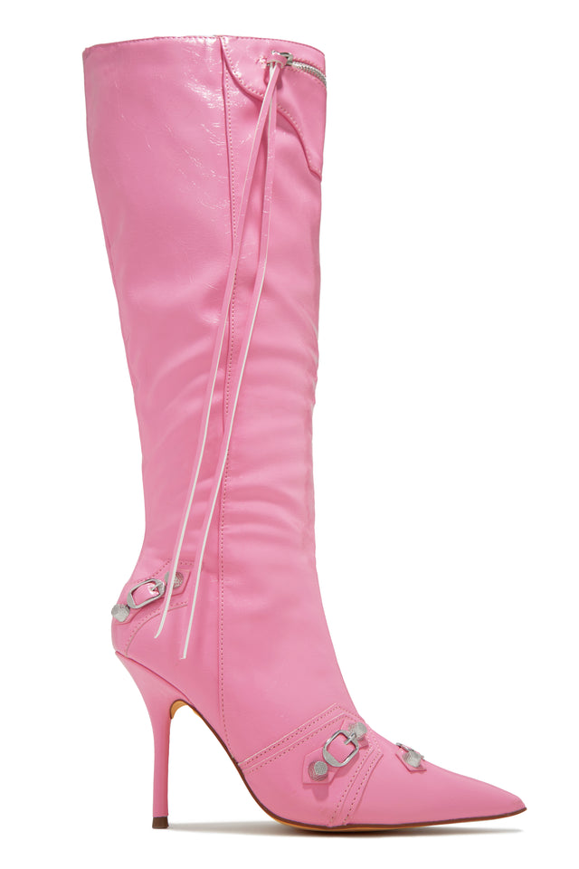 Load image into Gallery viewer, Pink Knee High Boots
