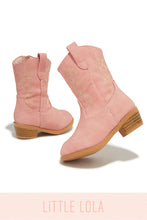 Load image into Gallery viewer, Mini Abby Cowgirl Boots - Pink
