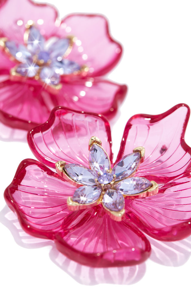 Load image into Gallery viewer, Pink and Purple Earrings
