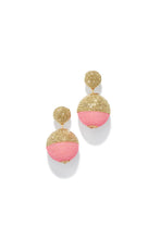Load image into Gallery viewer, Gold and Pink Summer Earrings
