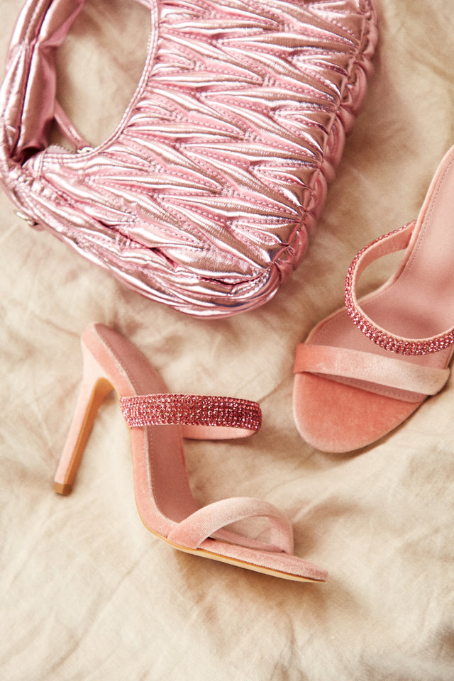 Load image into Gallery viewer, Pink Single Sole Mule Heels
