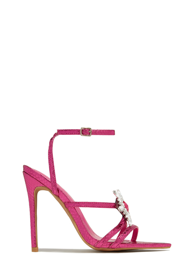 Load image into Gallery viewer, Pink Single Sole Embellished Heels
