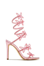 Load image into Gallery viewer, Metallic Pink Coil Heels
