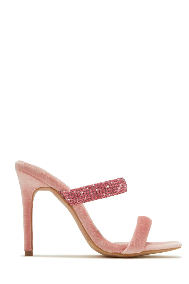 Load image into Gallery viewer, Pink Rhinestone Heels
