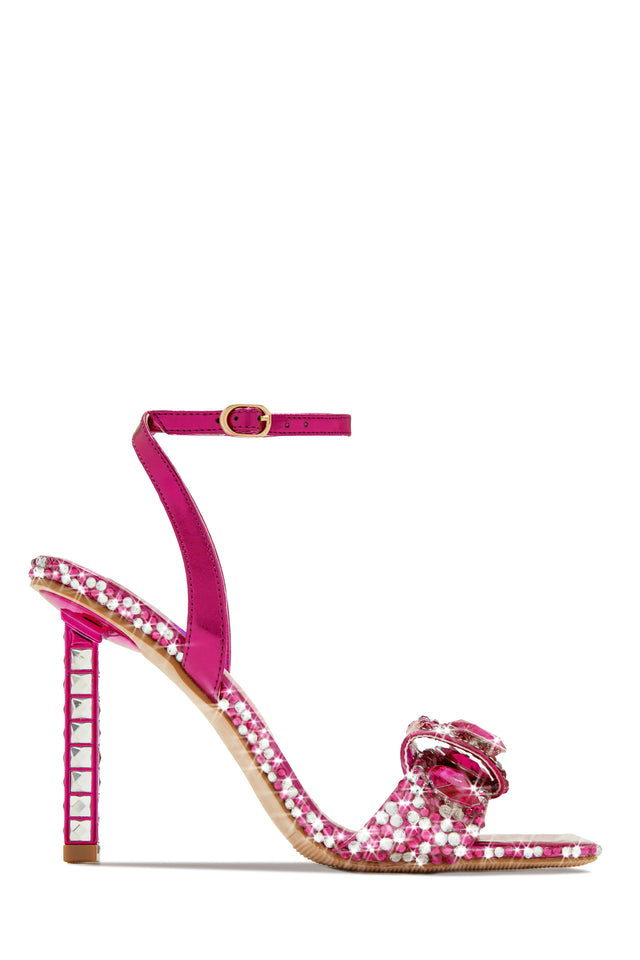 Load image into Gallery viewer, Reign Embellished Single Sole Heels - Pink
