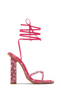 Barbie Pink Embellished High Heels