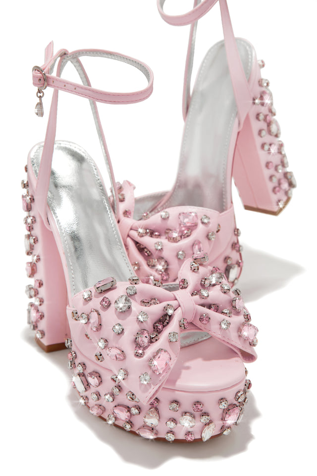 Load image into Gallery viewer, Pink Platform Heels
