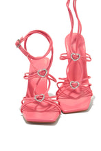 Load image into Gallery viewer, Lovestruck Embellished Strappy High Heels - Pink

