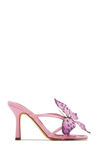 Load image into Gallery viewer, Mariposa Butterfly Mule Heels - Pink
