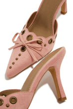 Load image into Gallery viewer, Pink Mule Heel Pumps
